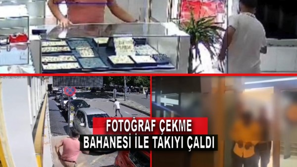 Fotoğraf Çekme Bahanesi İle Takıyı Çaldı